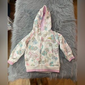 Disney Princess Kids Hoodie - Pink and Cream